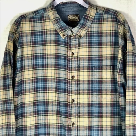 C.E. Schmidt Shirts | Vintage Ce Schmidt Workwear Flannel Plaid Shirt | Poshmark